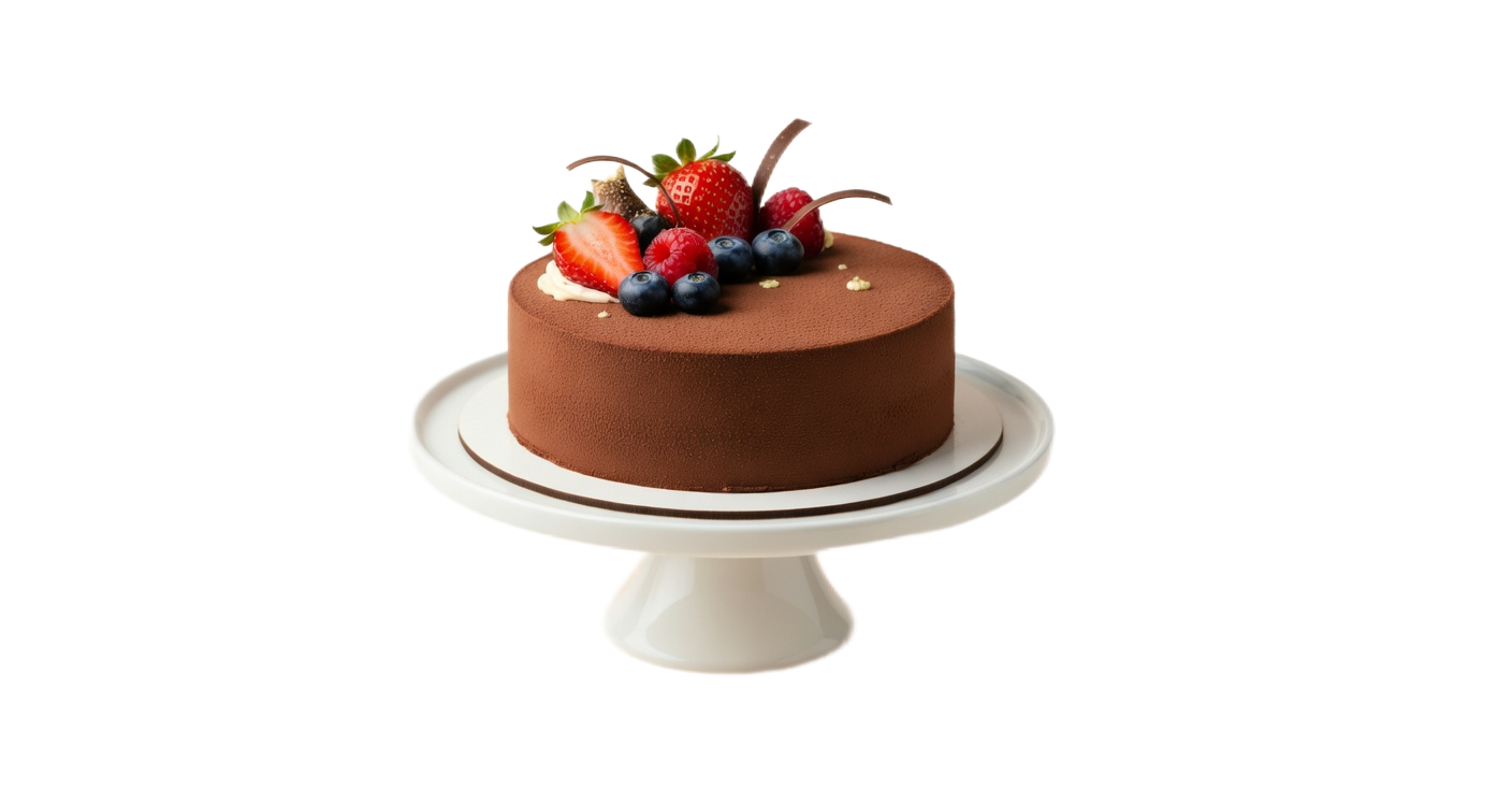Авторский торт SweetCake — шоколадный с ягодами